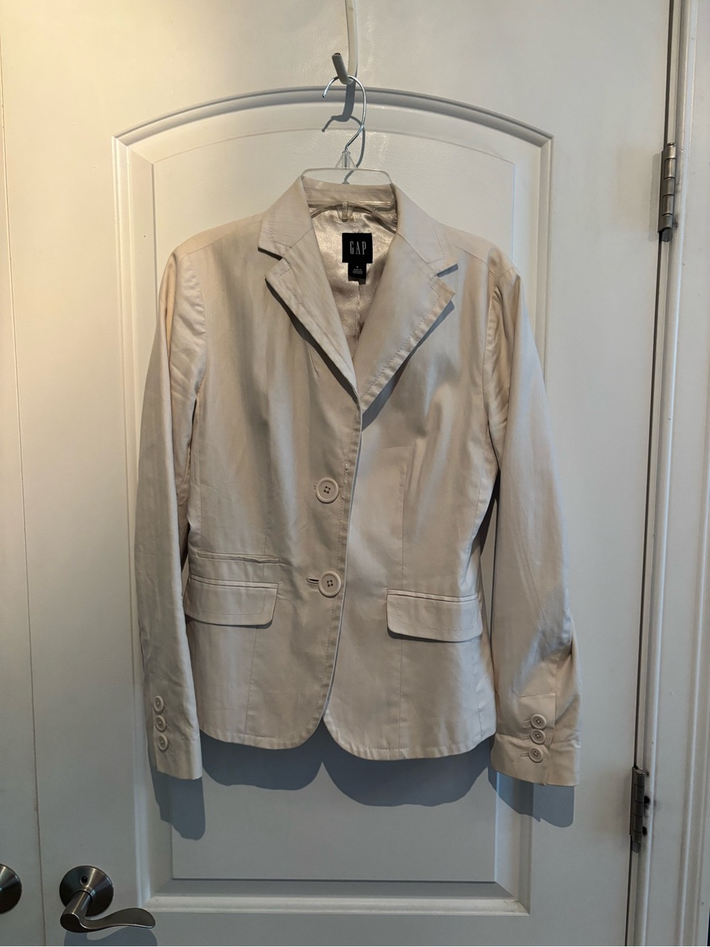 GAP Light Cream Women's Tailored Blazer